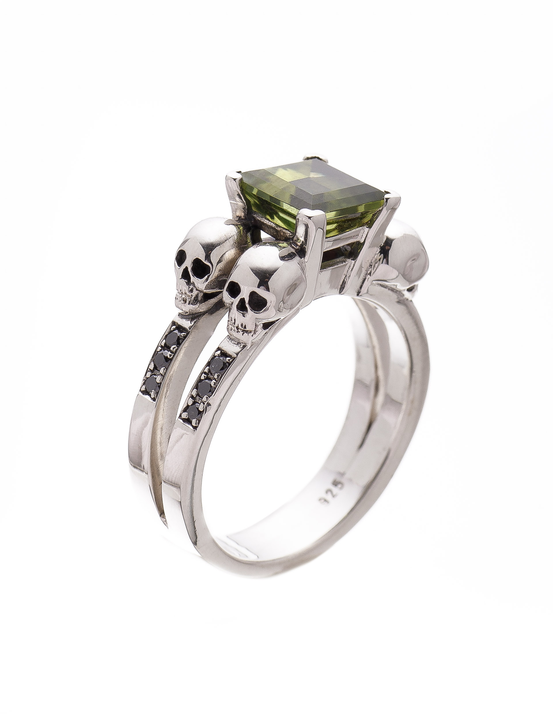 LETHE - Anillo con Piedra Verde